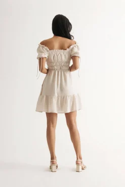 Tobi Nori Off The Shoulder Skater Mini Dress -