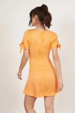 Tobi Nowhere To Be Leopard Print A-line Mini Dress -