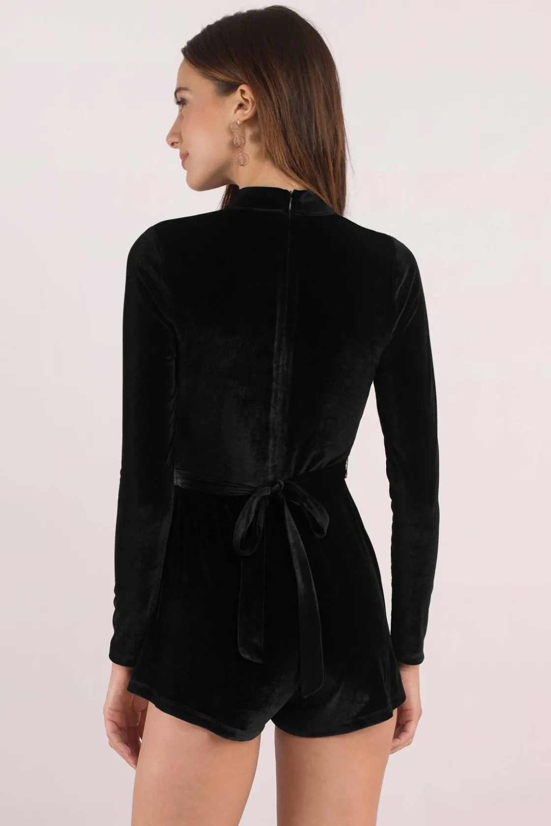 Tobi Ocean Views Choker Neck Romper - Black