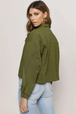 Tobi Off Duty Cargo Jacket - Olive