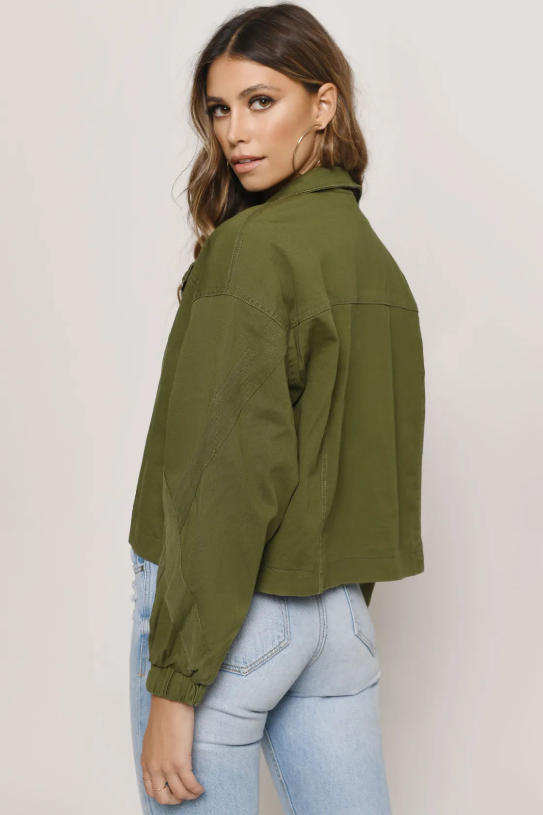 Tobi Off Duty Cargo Jacket - Olive