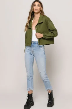 Tobi Off Duty Cargo Jacket - Olive