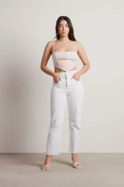 Tobi On Your Mind Crop Top - Blue