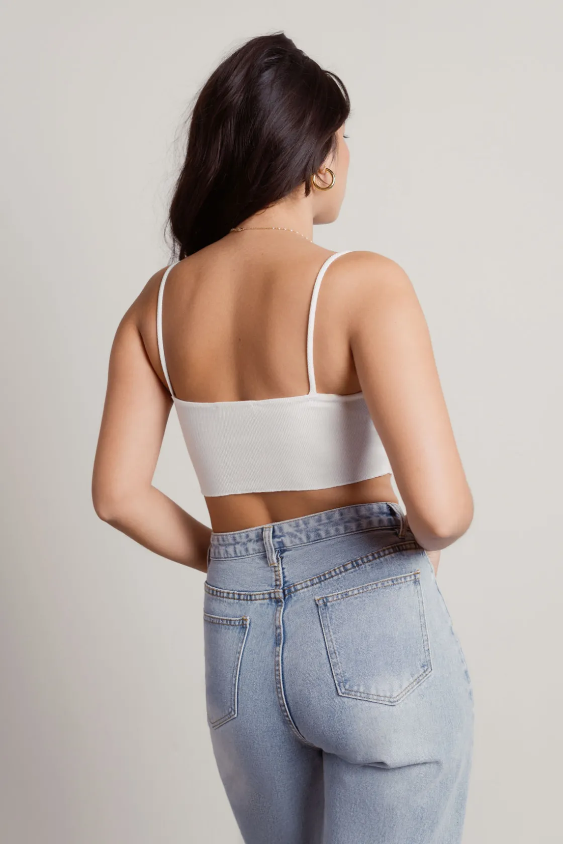 Tobi On Your Mind Crop Top - Blue