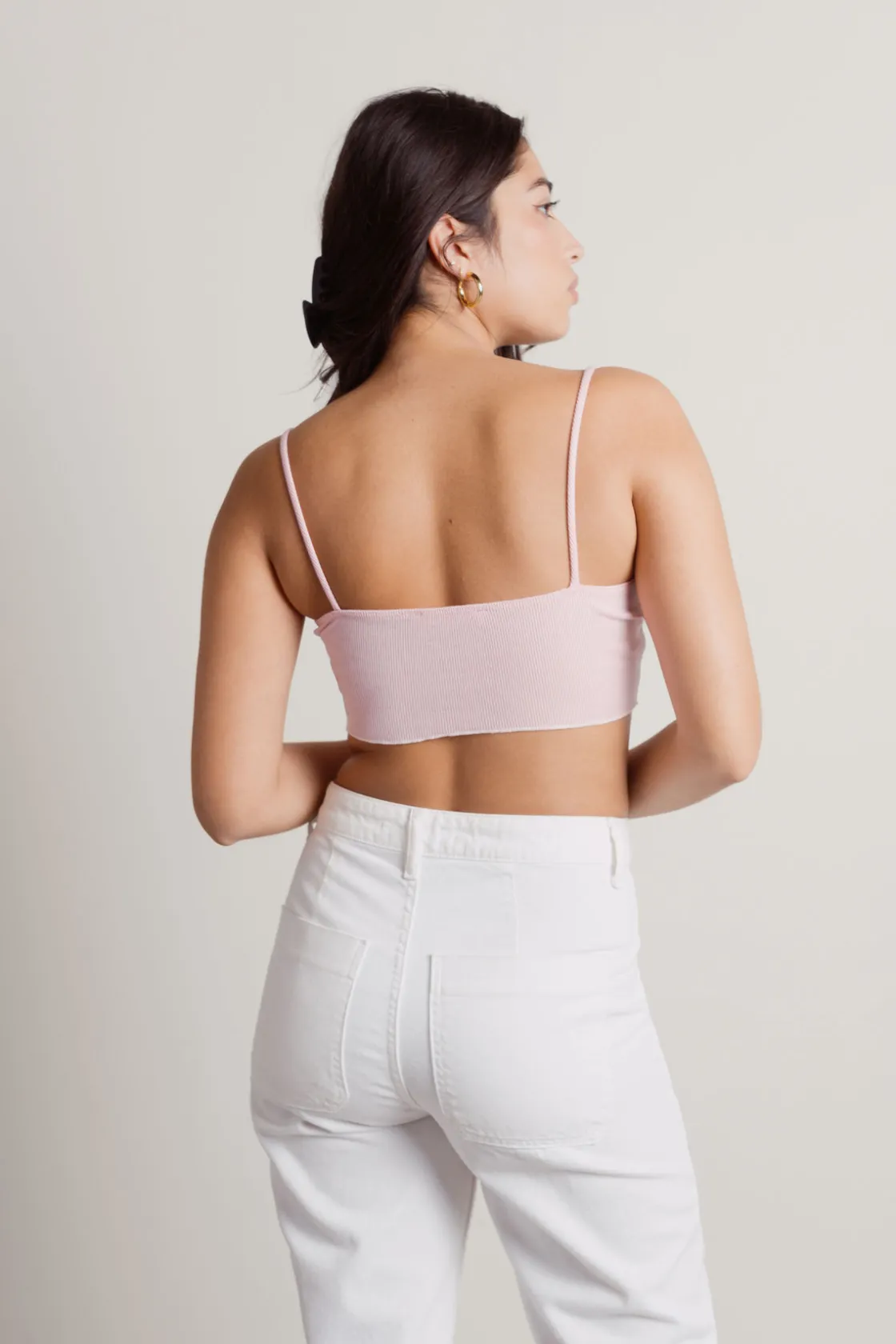 Tobi On Your Mind Crop Top - Blue