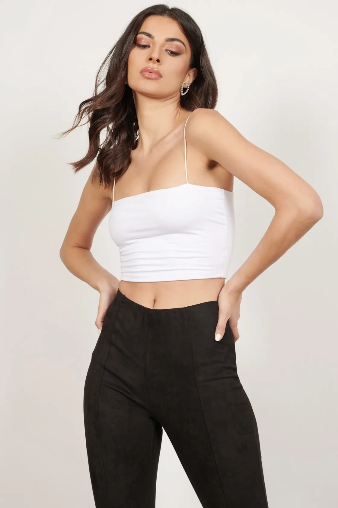 Tobi One At A Time Crop Top - Dark Teal