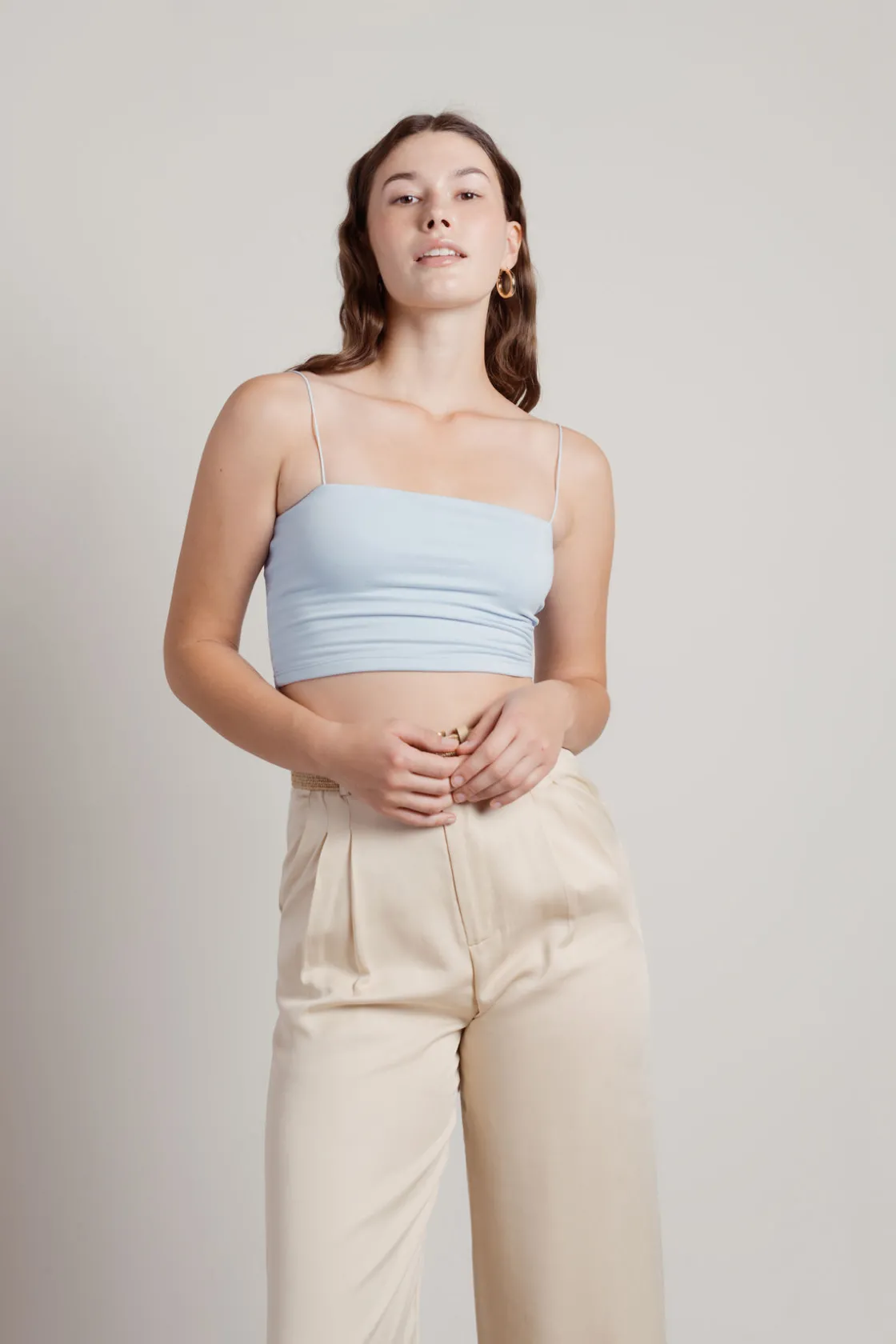 Tobi One At A Time Crop Top - Dark Teal
