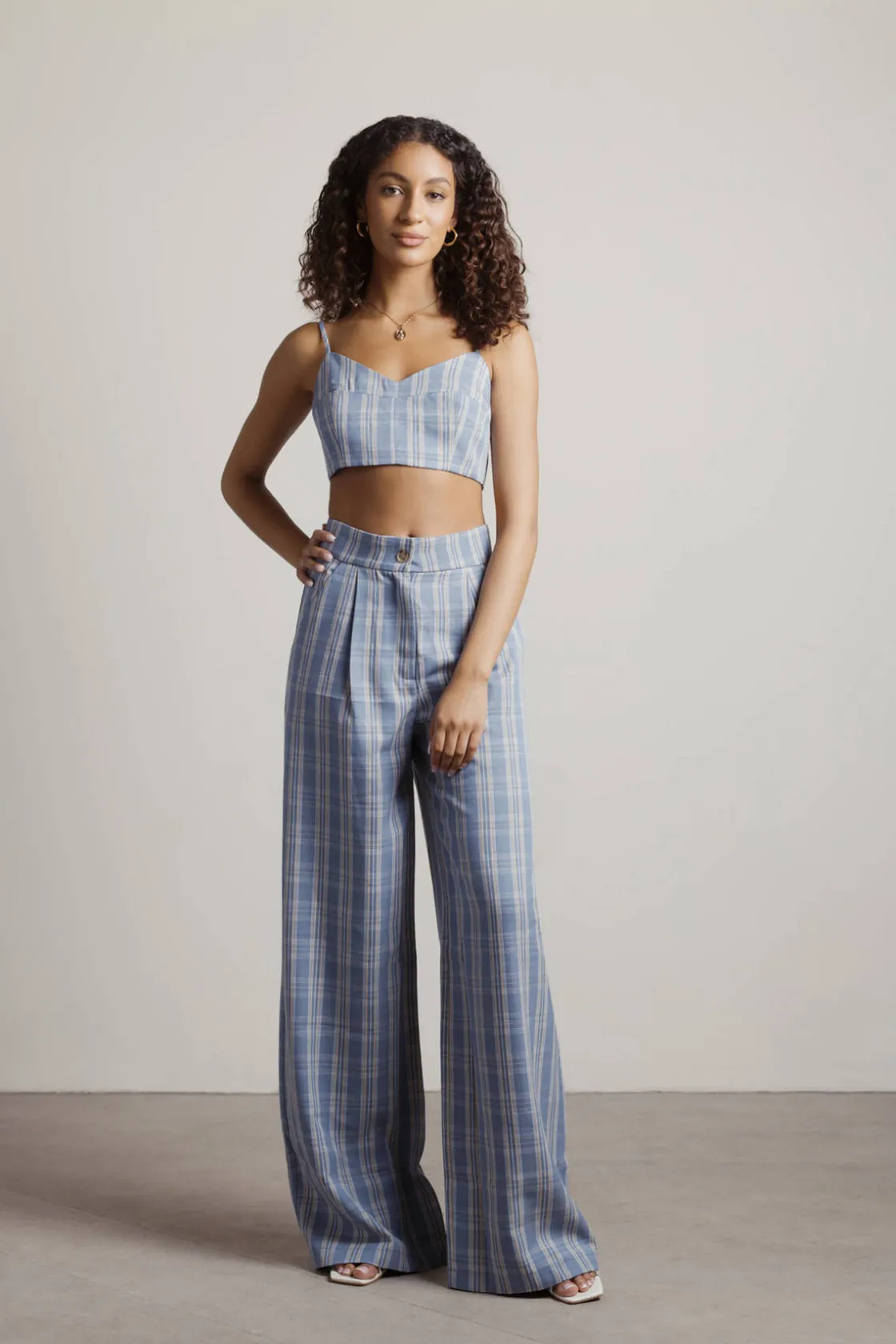 Tobi Only Want You Wide Leg Pants - Black Multi