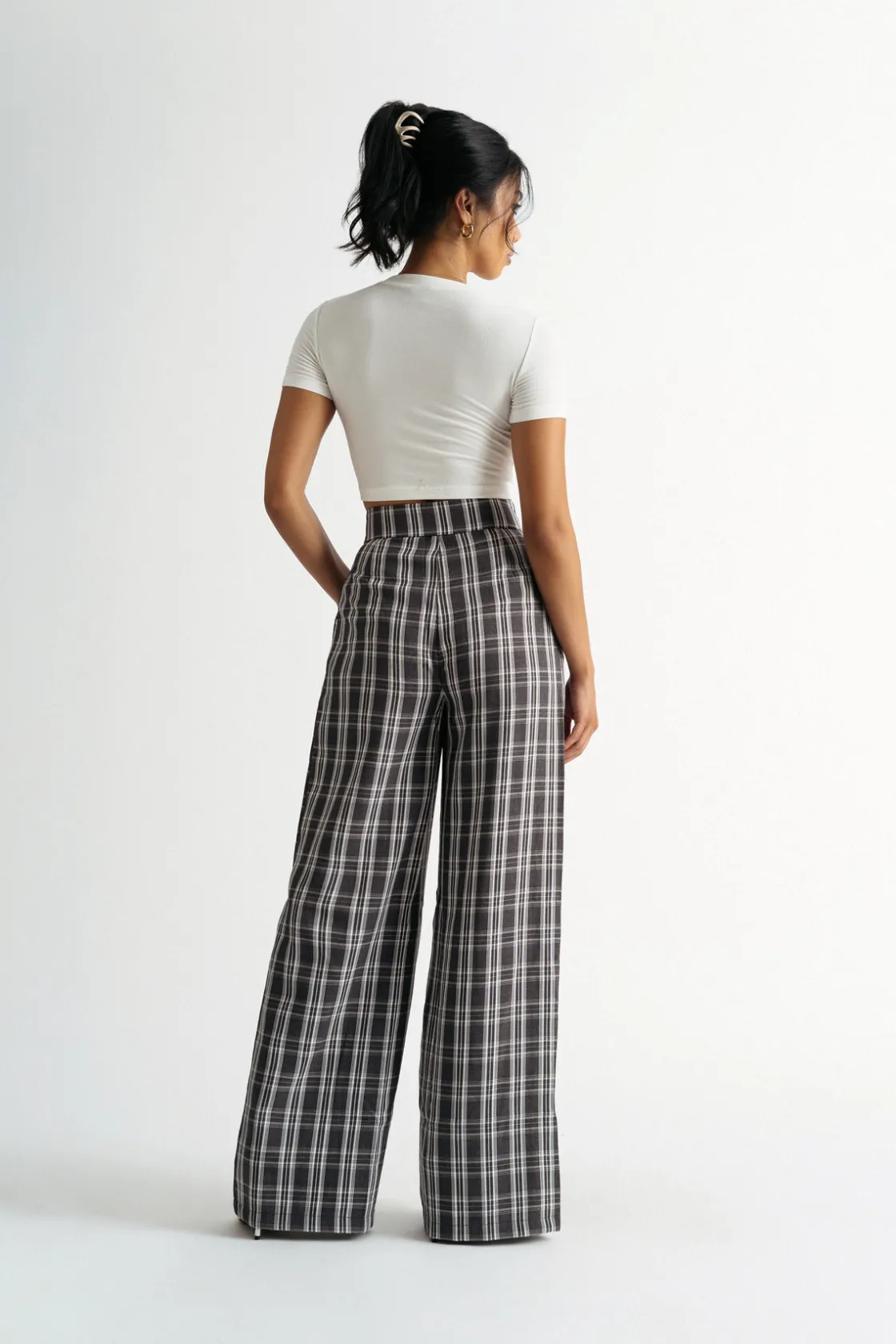 Tobi Only Want You Wide Leg Pants - Black Multi