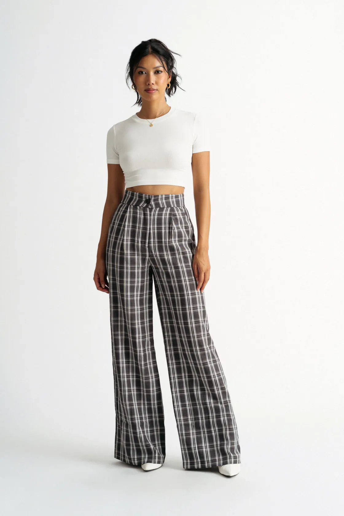 Tobi Only Want You Wide Leg Pants - Black Multi