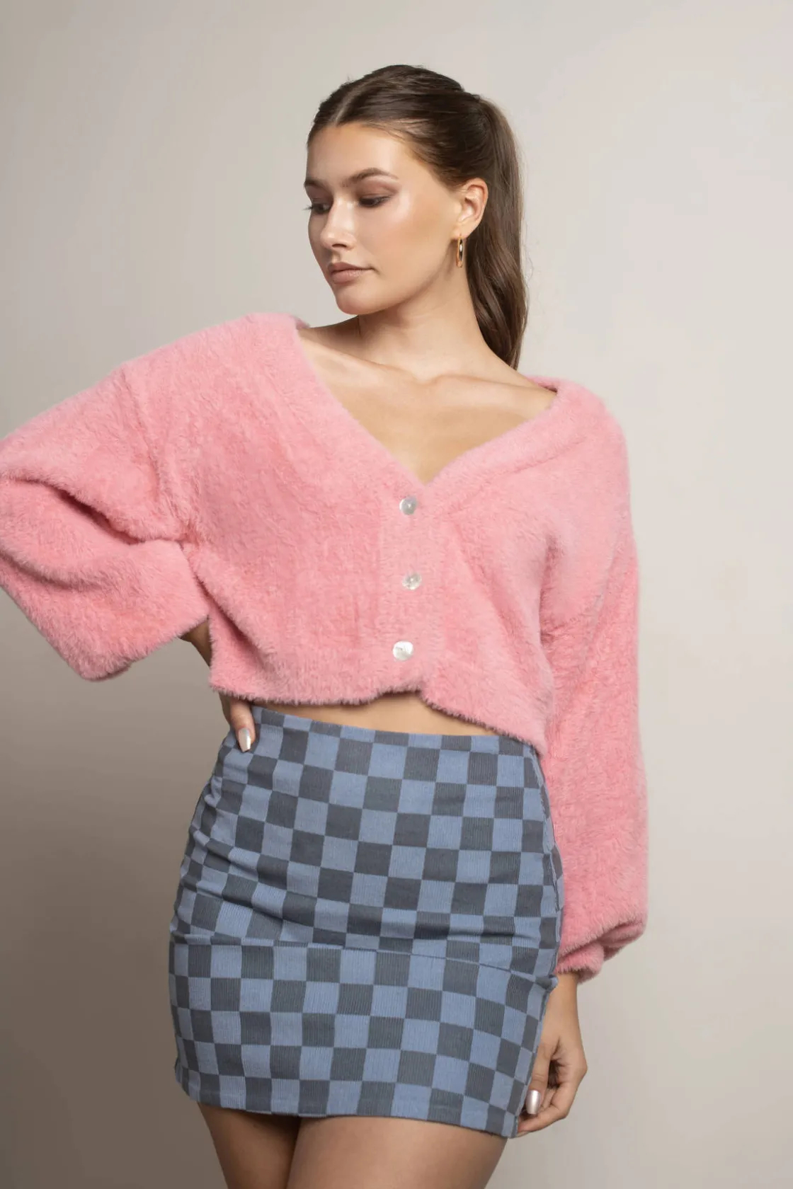 Tobi Onto You Sweater Cardigan - Green