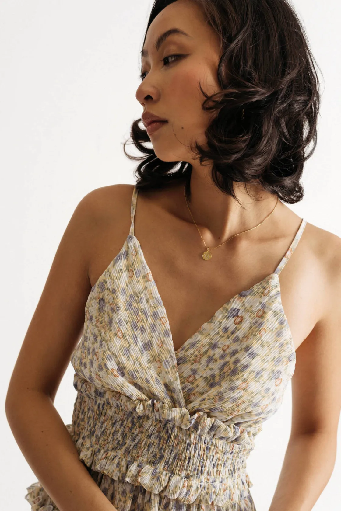 Tobi Orion Floral Babydoll Mini Dress -