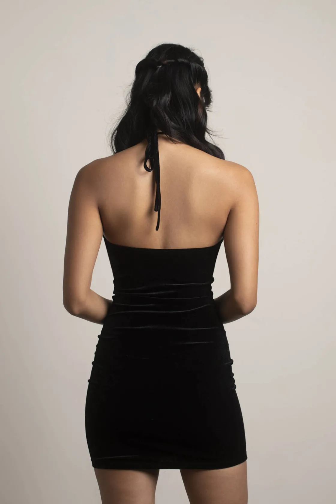 Tobi Orla Velvet Bodycon Mini Dress -