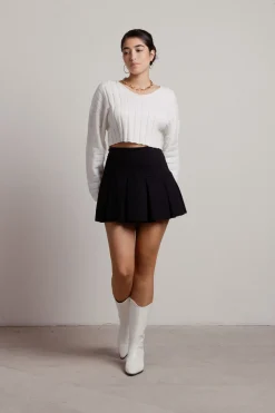 Tobi Osaka Tennis Mini Skirt - Black