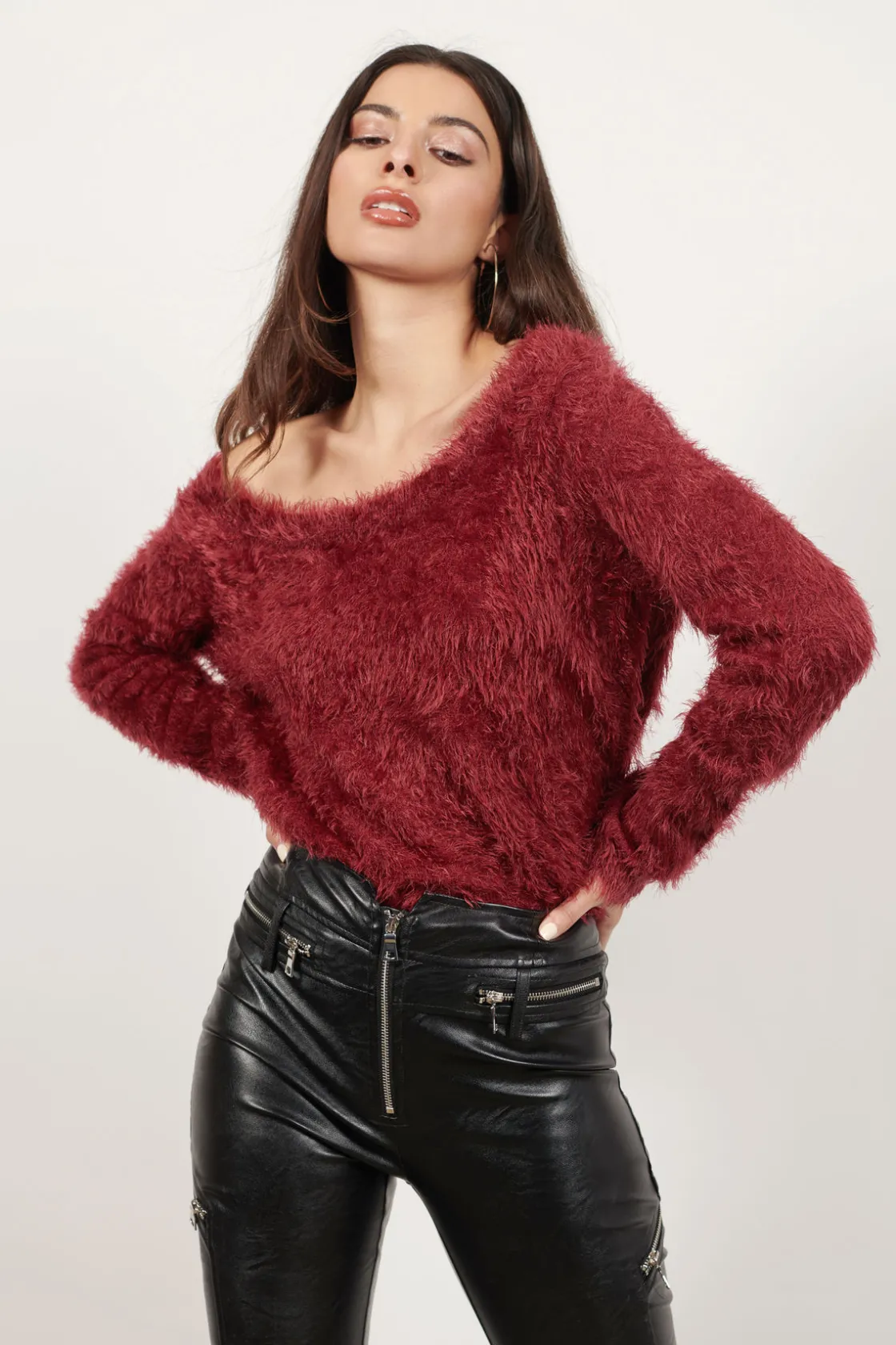 Tobi Out On The Town Fuzzy Sweater -