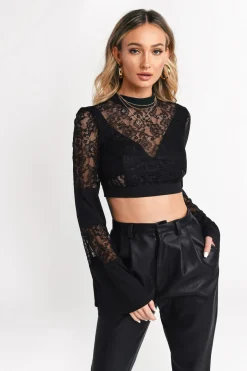 Tobi Past Midnight Crop Top -