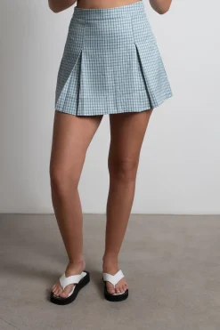 Tobi Pate Choux Plaid Mini Skirt -