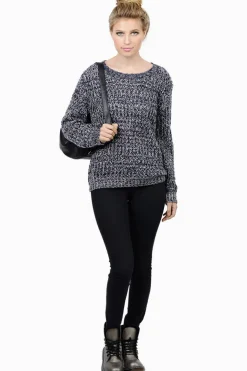 Tobi Paula Knit Sweater - Navy