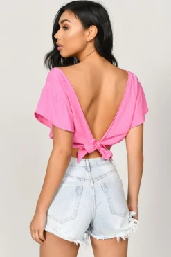 Tobi Peggy Crop Top - Pink