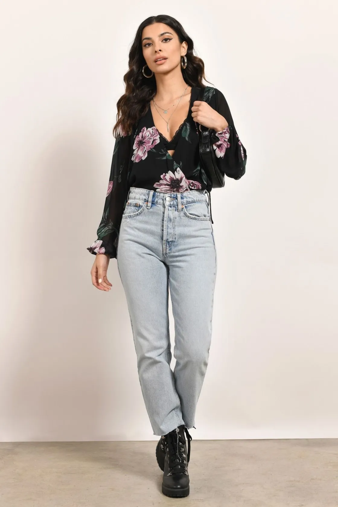 Tobi Perfect Day Out Floral Blouse -
