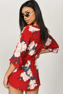 Tobi Petal To The Metal Floral Romper -