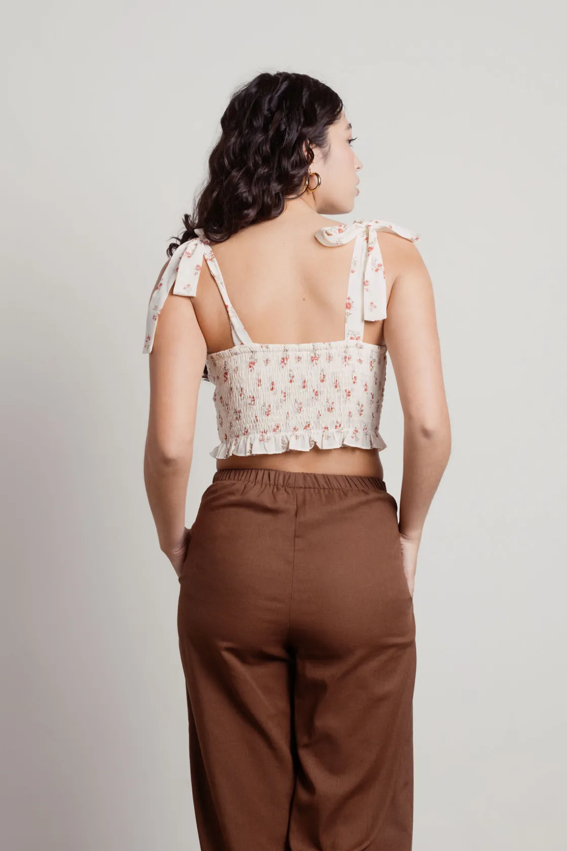 Tobi Pia Crop Top - Ivory