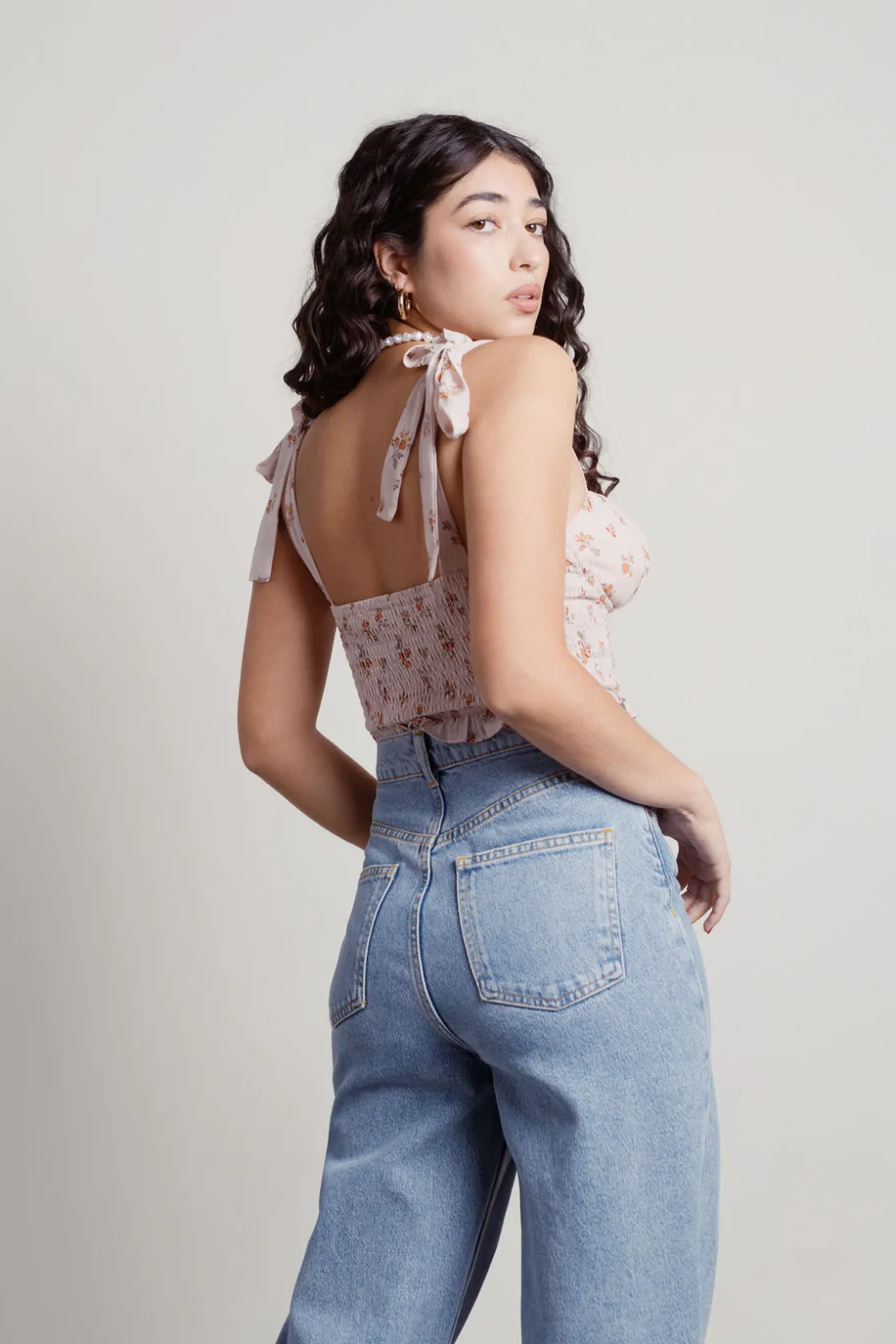 Tobi Pia Crop Top - Ivory