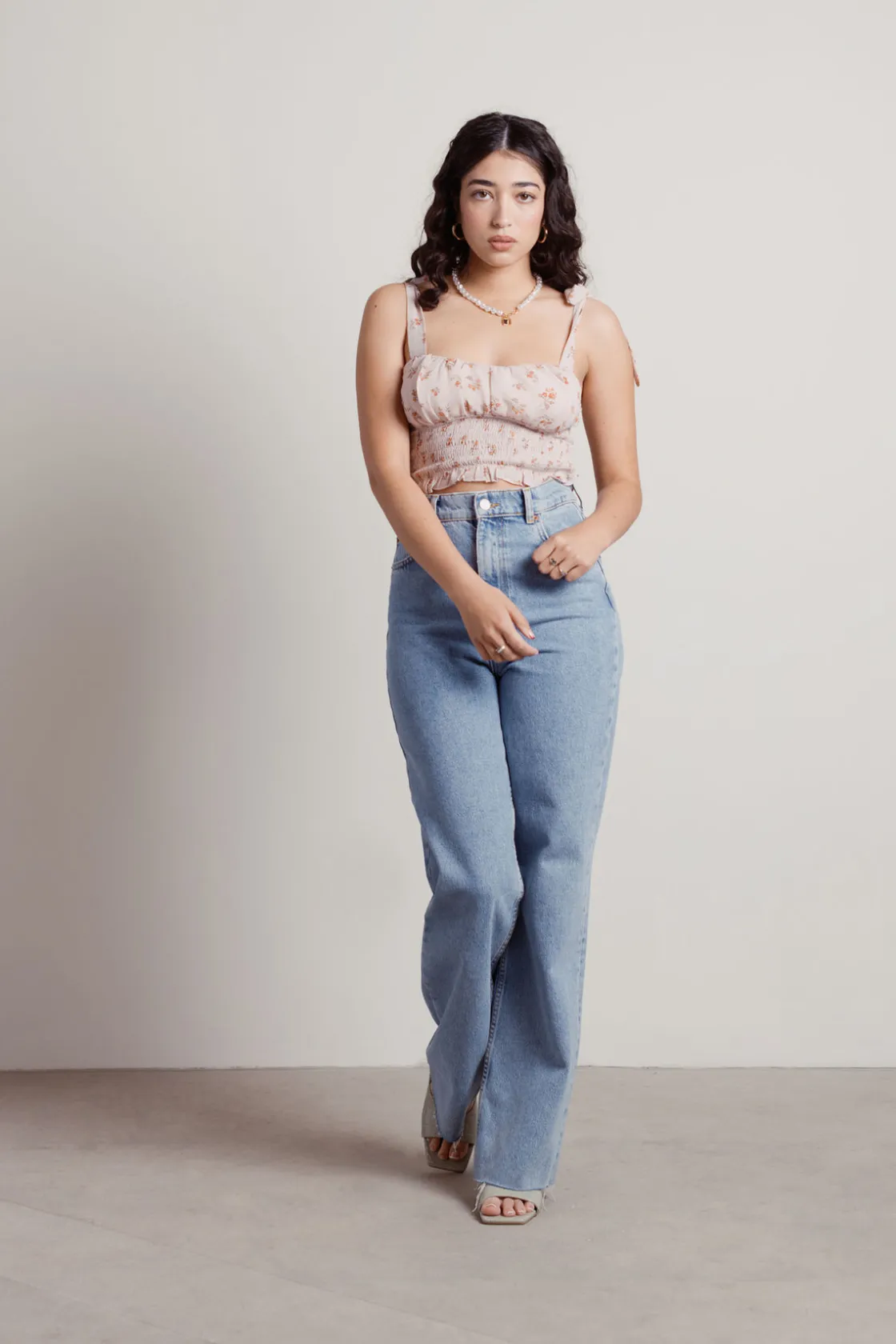 Tobi Pia Crop Top - Ivory