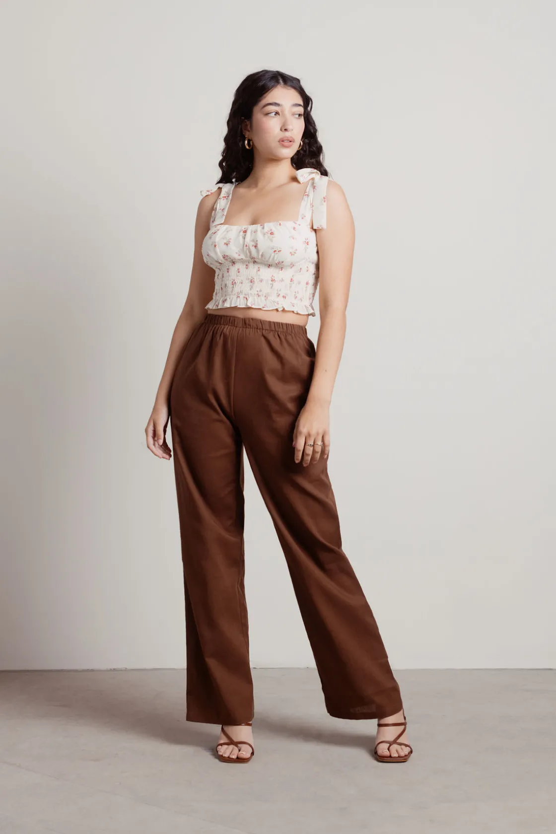 Tobi Pia Crop Top - Ivory