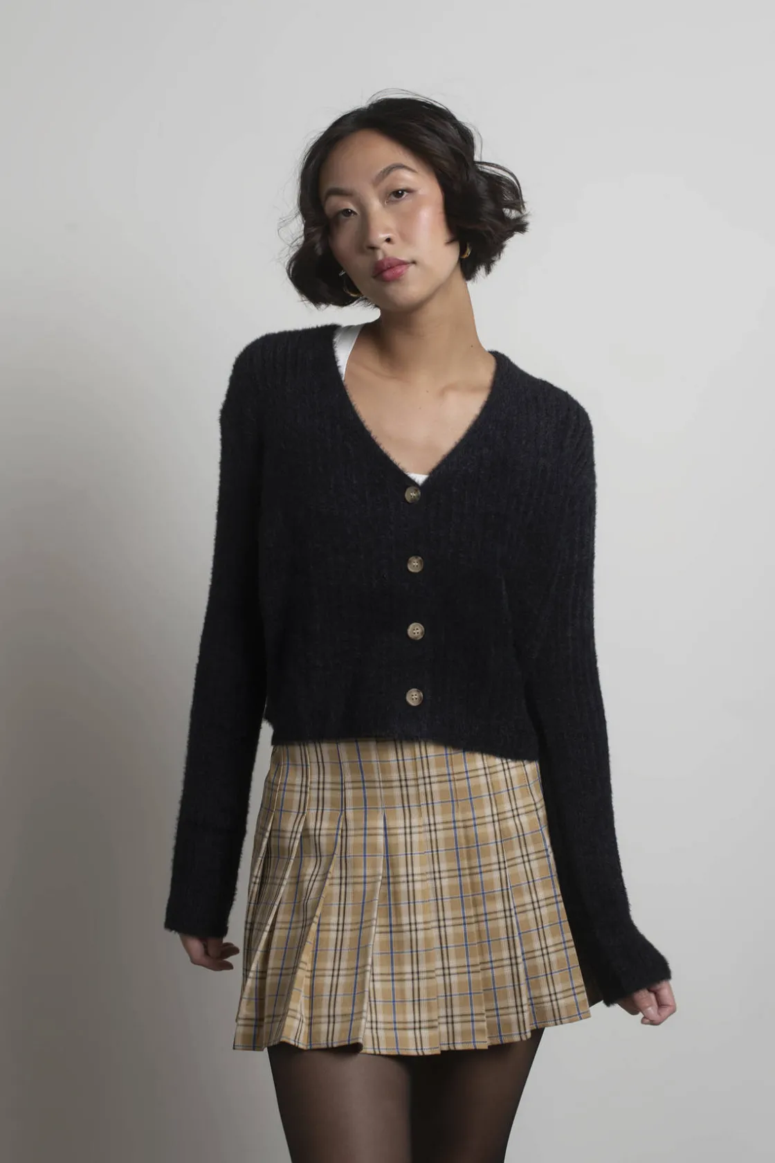 Tobi Pieper Sweater Cardigan - Ivory