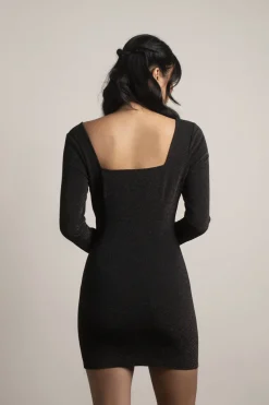 Tobi Piper Metallic Bodycon Mini Dress -