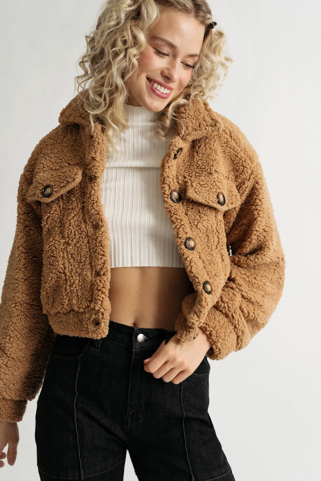Tobi Play It Right Crop Jacket -