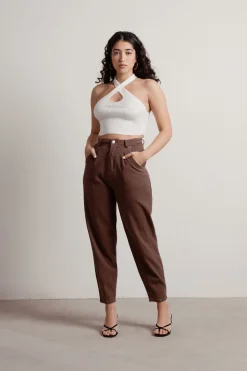 Tobi Polly Crop Top - Green