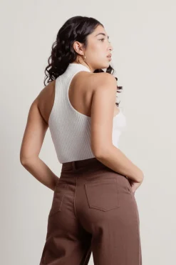 Tobi Polly Crop Top - Green