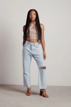 Tobi Polly Crop Top - Green
