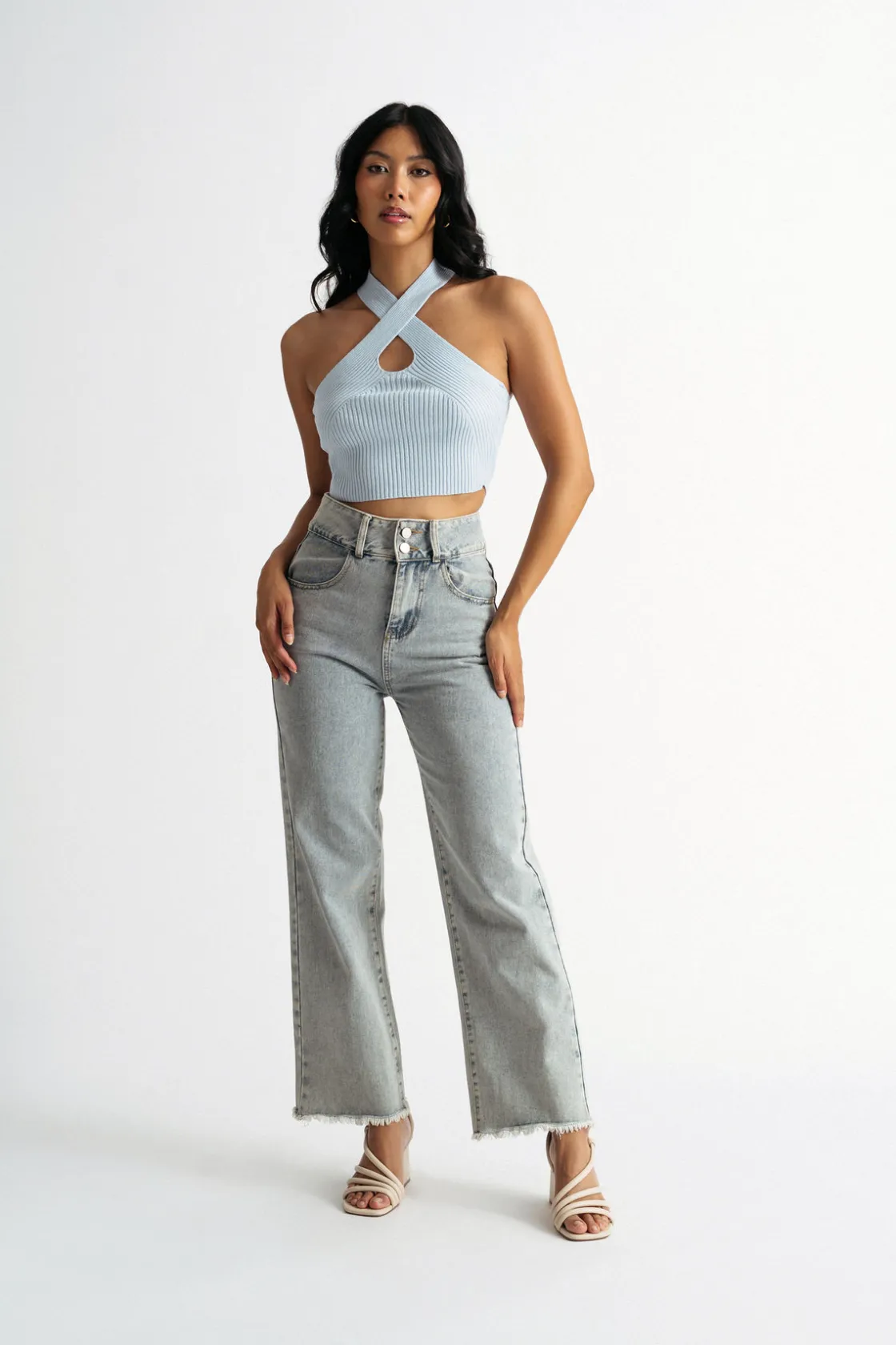 Tobi Polly Crop Top - Green