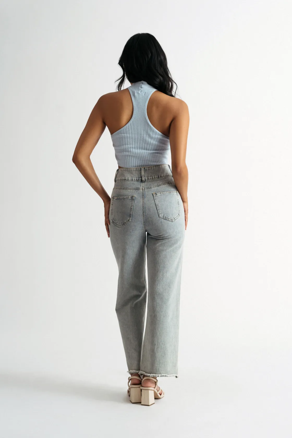 Tobi Polly Crop Top - Green