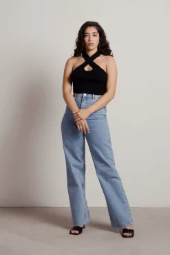Tobi Polly Crop Top - Green