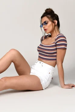 Tobi Pretty Illusion Crop Top -