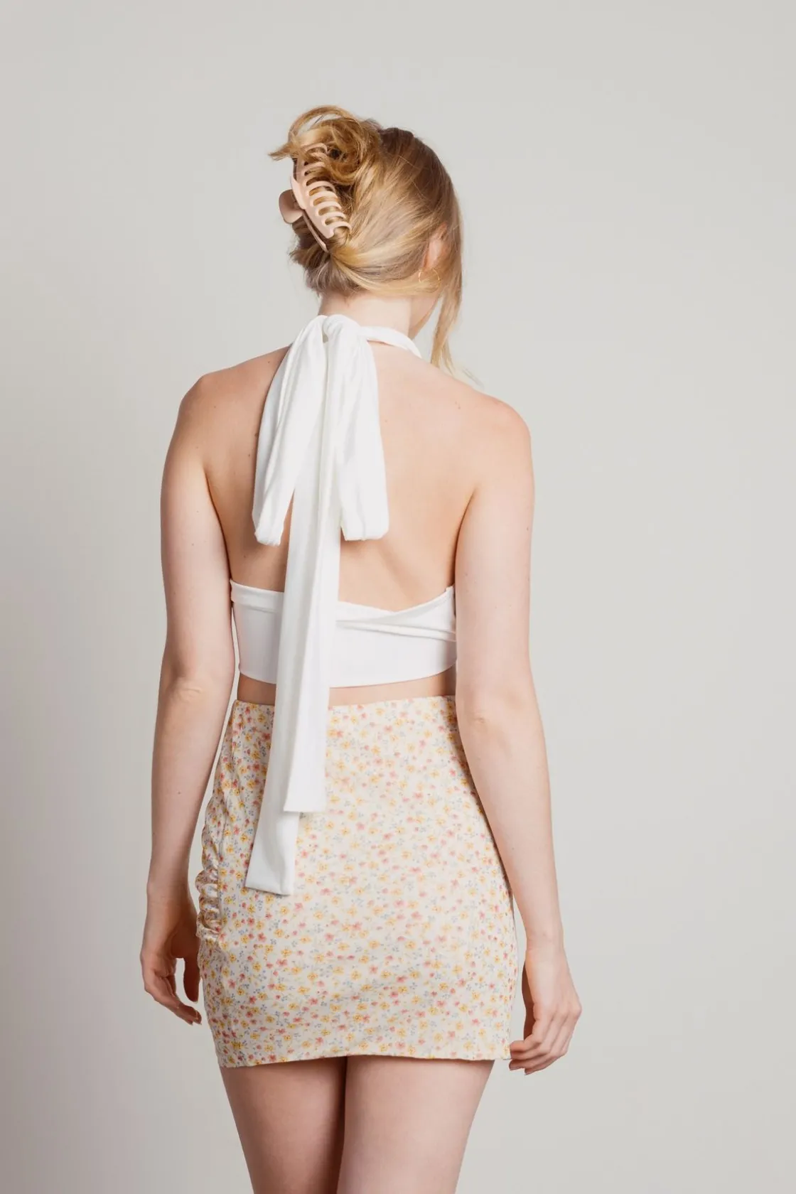 Tobi Pure Poetry Surplice Mini Skirt -