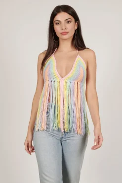 Tobi Purity Ring Crochet Top -