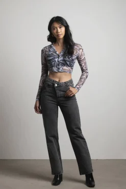 Tobi Put On The Pressure Crop Top - Green