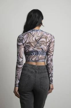 Tobi Put On The Pressure Crop Top - Green