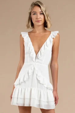 Tobi Queen B Ruffle Skater Dress