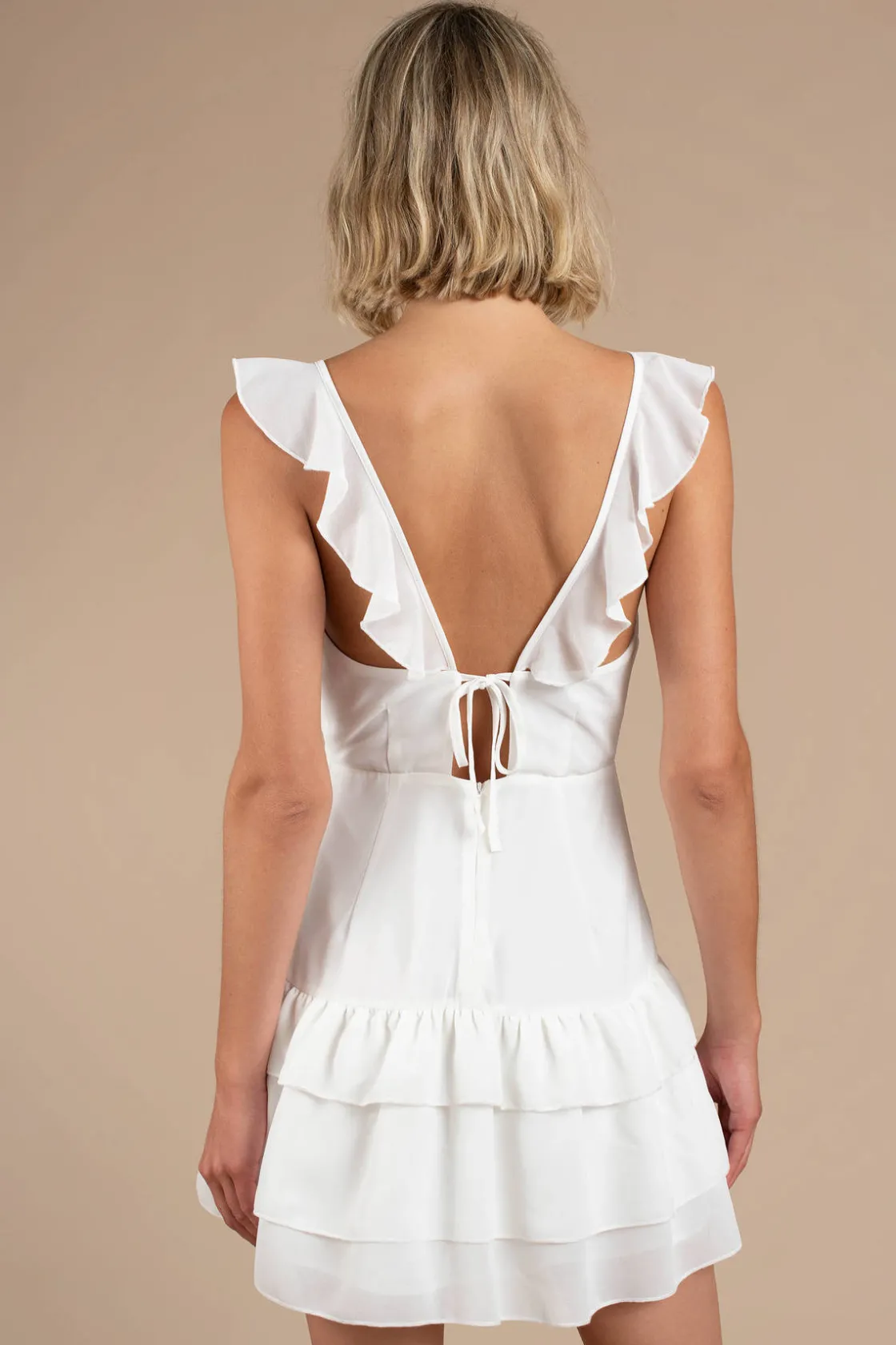 Tobi Queen B Ruffle Skater Dress