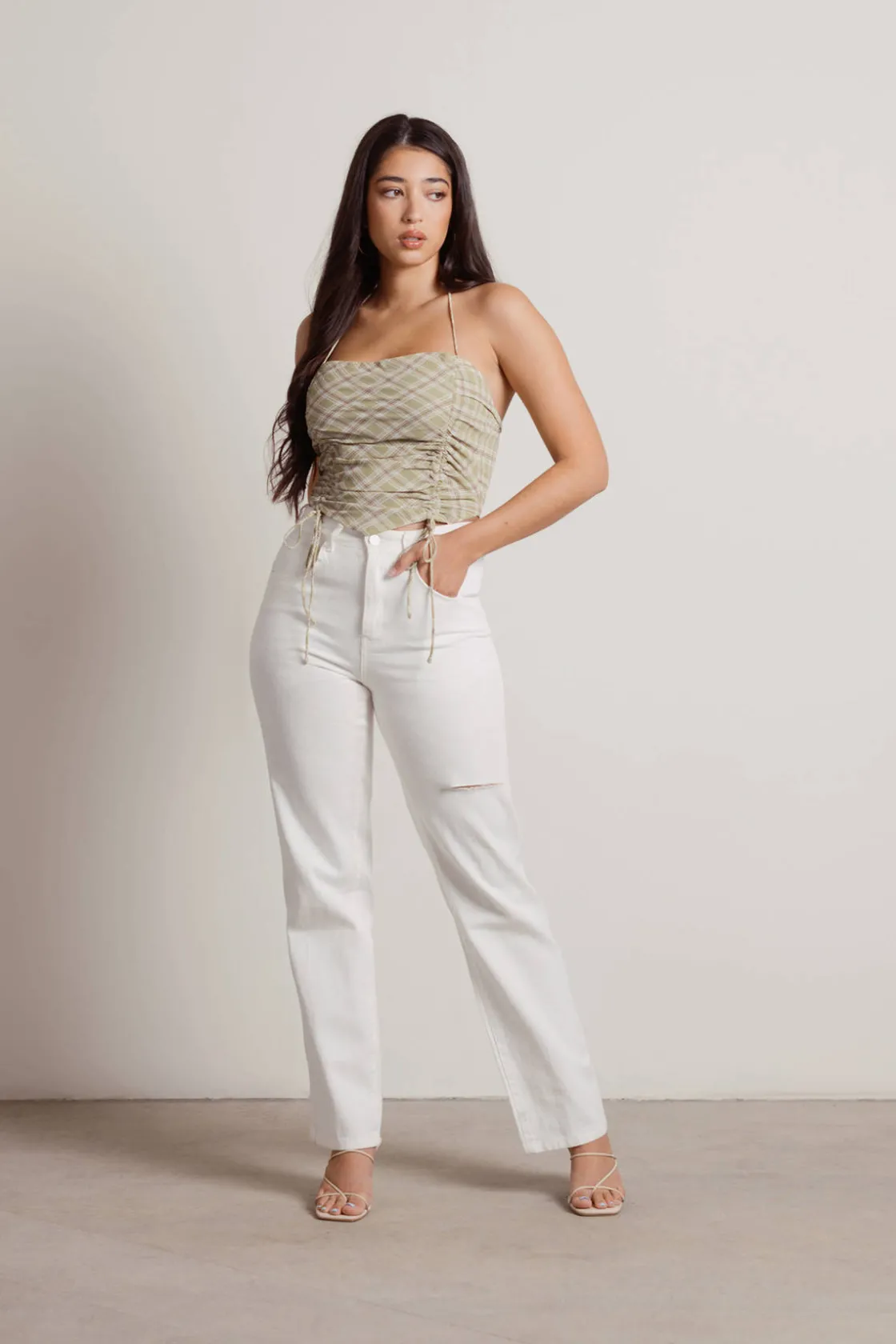Tobi Ramie Crop Top -