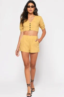 Tobi Remind Me Of You Linen Shorts -