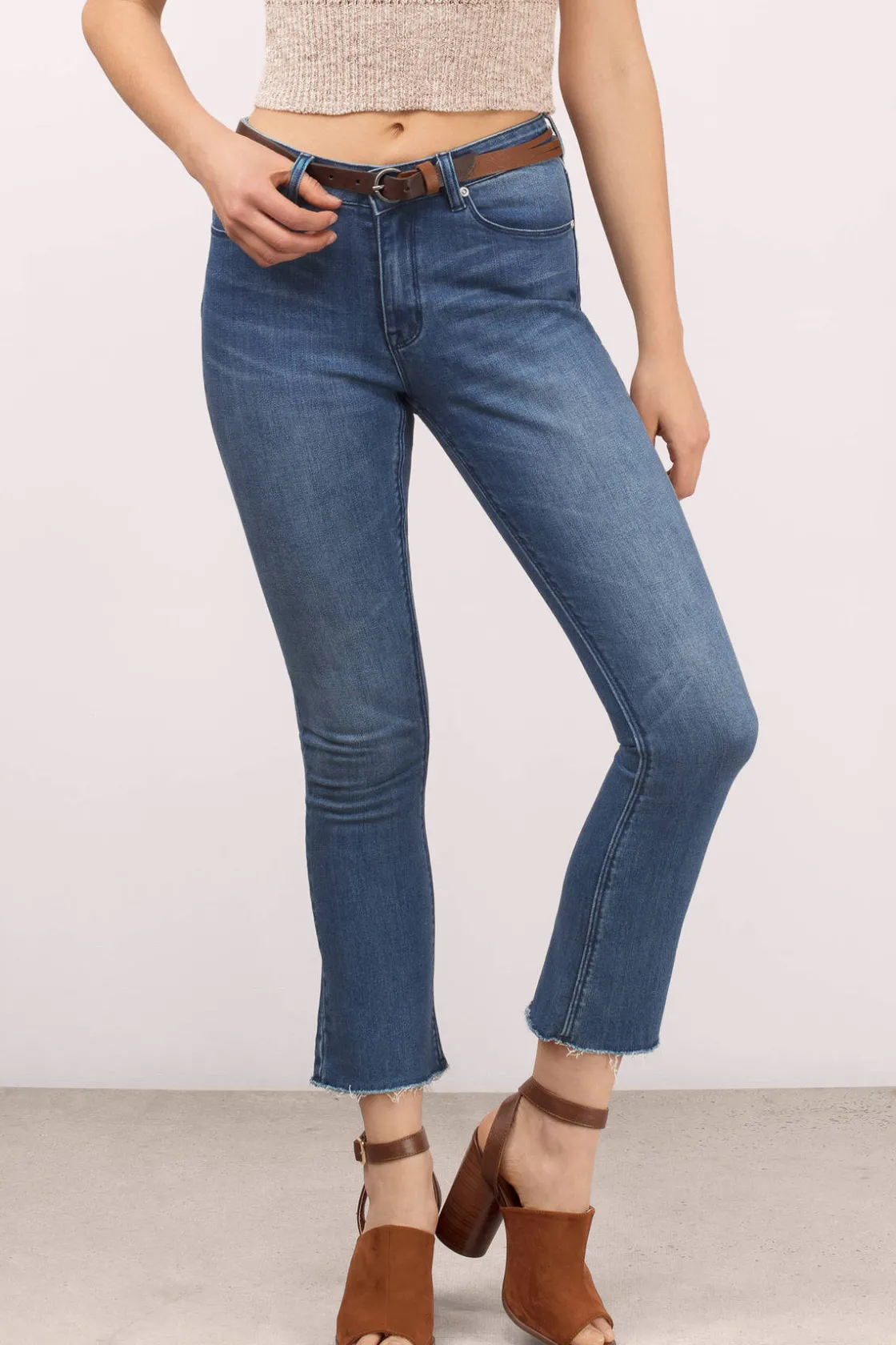 Tobi RES Denim Those Days Cropped Pants -
