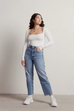 Tobi Right My Wrongs Long Sleeve Top - White