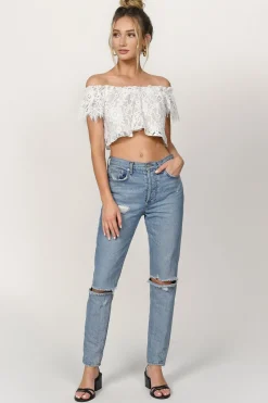Tobi Riley Crop Top - Red
